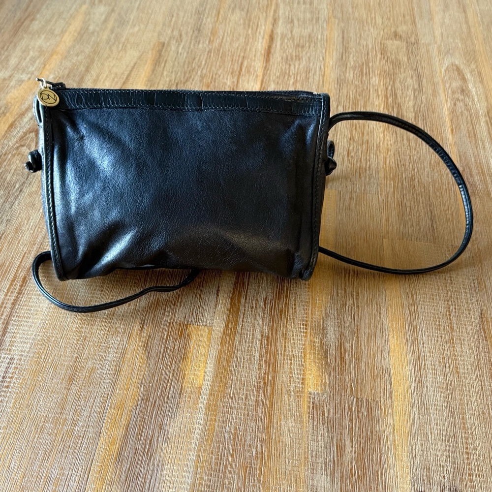 Danielle Nicole black leather crossbody bag made in Italy Like New
